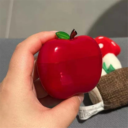 New Translucent Apple Shape Headphone Case TPU Gold Silver Red Green for Airpods Pro 1/2/3 4