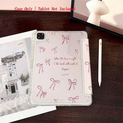 Y-Shape Foldable Stand Fresh Printed iPad Case, Auto Sleep/Wake, Fashion Minimalist Style, Fits Various Apple Models . 8 Styles