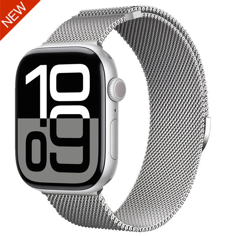 Milanese Strap for Apple Watch 44mm 40mm 45mm 41mm 46mm 42mm 49mm Metal Bracelet iWatch Series 12 11 10 Ultra 9 8 7 6 5 SE3 band