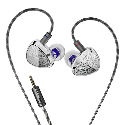 KBEAR TBX Tourbillon X IEMS In-Earphone Wired Headphones 10mm CVD-Coated Carbon Fiber Diaphragm Deep Bass Gaming Headset