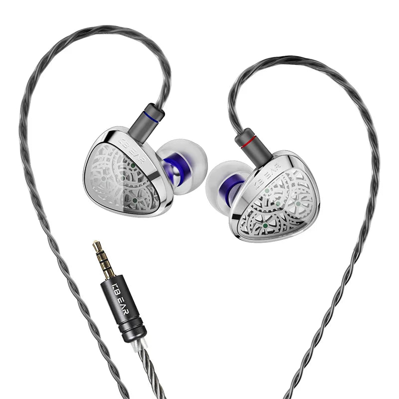 KBEAR TBX Tourbillon X IEMS In-Earphone Wired Headphones 10mm CVD-Coated Carbon Fiber Diaphragm Deep Bass Gaming Headset