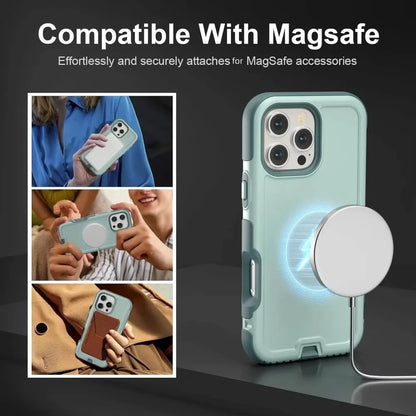 3IN1 Heavy Duty OTT-BOX Armor Shockproof Magnetic Phone Case For iPhone 18 17 Pro Max For MagSafe Charging Drop Protection Cover