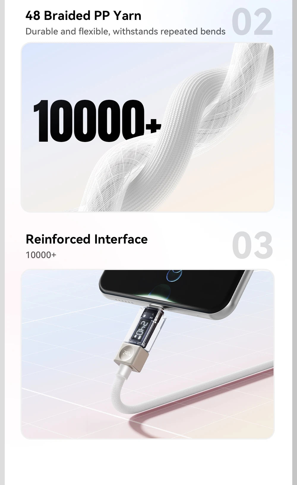 Essager 240W USB C Cable for iPhone 18 17 16 Plus Pro Max Macbook iPad Supercharge Fast Charger Type C Cable for Xiaomi Samsung
