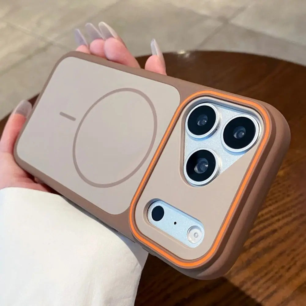 Luxury Color Collision Silicone Phone Case For iPhone 18 Pro Max 16 15 14 13 12 17 Pro Max 18 Pro For Magsafe Shockproof Cover