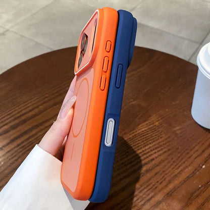 Luxury Color Collision Silicone Phone Case For iPhone 18 Pro Max 16 15 14 13 12 17 Pro Max 18 Pro For Magsafe Shockproof Cover