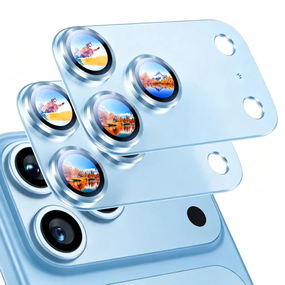 NNBILI 2pcs Camera Lens Protector for iPhone 18 Pro Max 17 Pro Max 18,Durable Metal Camera Cover,Full Coverage Lens Protection