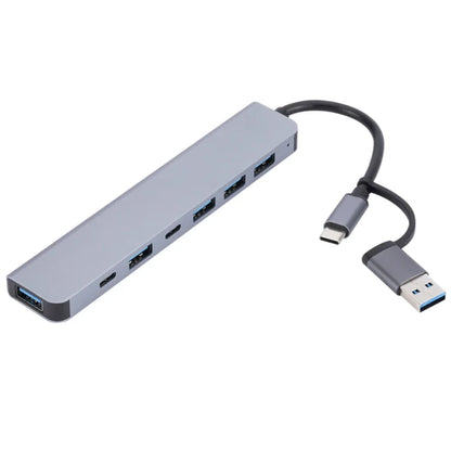 8 in 1 USB C HUB 3.0 Type C Splitter 4K Docking Station Laptop Adapter PD SD TF For Macbook Air M1 iPad Pro RJ45 HDMI-Compatible
