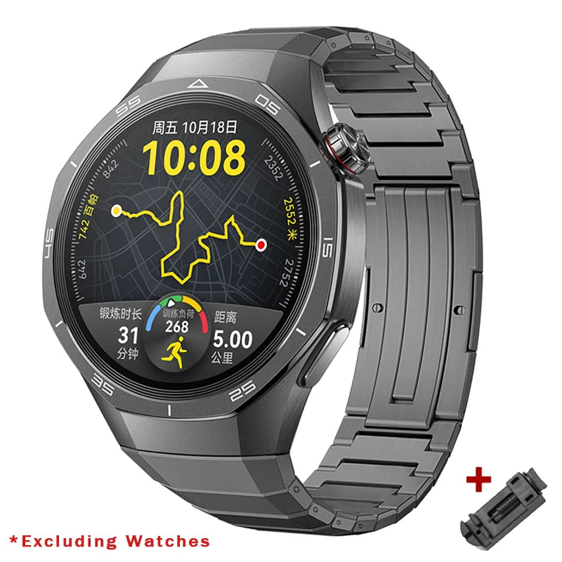 No Gaps Luxury Titanium Alloy Strap For Huawei Watch GT 5 Pro Metal Bracelet For Huawei Watch GT 5 Pro Business Band Correa