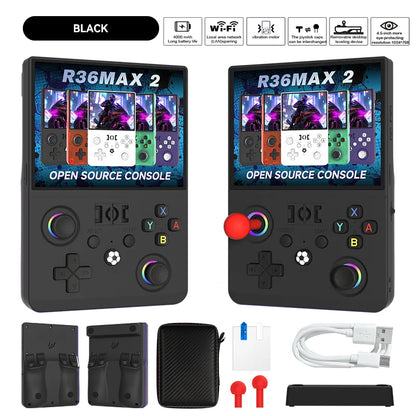 MAXⅡ 2026 Newest  4.5 Inch Retro Handheld Game Console 1024x768 IPS HD Screen Portable Open Source Linux System with 2*Joys