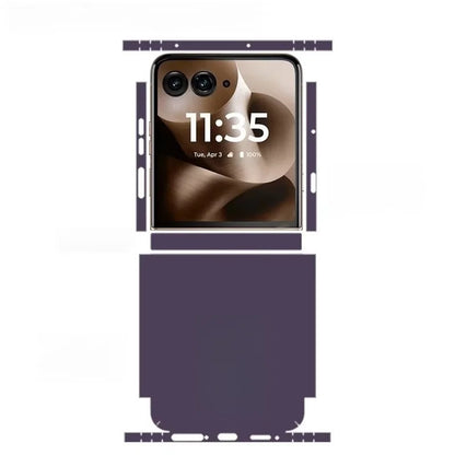 Colorful Anti-Scratch Phone Skin For Motorola Razr60 40 50 Ultra Back + Hinge Decal Matte Film For Moto Razr 40 50 Decal Sticker
