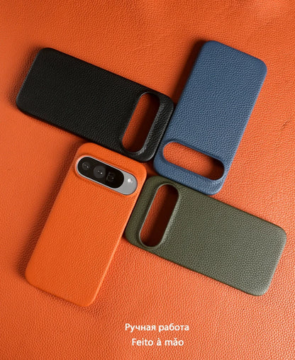 Genuine Leather Magnetic Case for Google Pixel 11 Pro Pixel 10 9 7 8 6 Full Protection Magnet for Magsafe Cases Shockproof Cover
