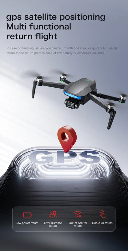 Original S-X1 GPS Drone 8K HD Professional Camera Three-axis Gimbal WIFI Obstacle Avoidance Quadcopter Brushless Toy Gift