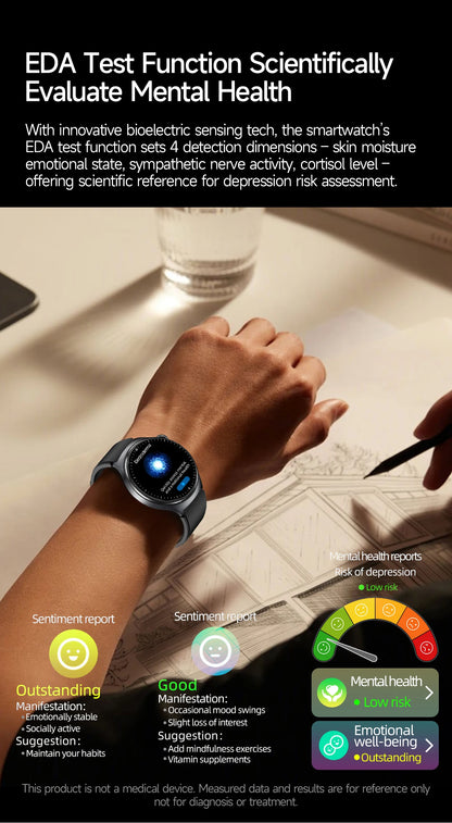 2026 New Health Sport ECG AI Diagnosis Smart Watches Men Heart Rate Blood Pressure IP68 Waterproof Smartwatches For Men Women