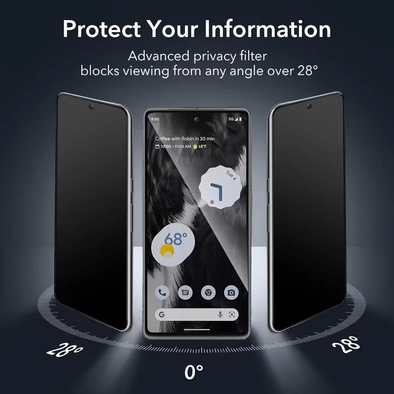 3Pcs Privacy Hydrogel Film For Google Pixel 11 10 9 8 7 Pro 10A 9A 8A Privacy Screen Protector