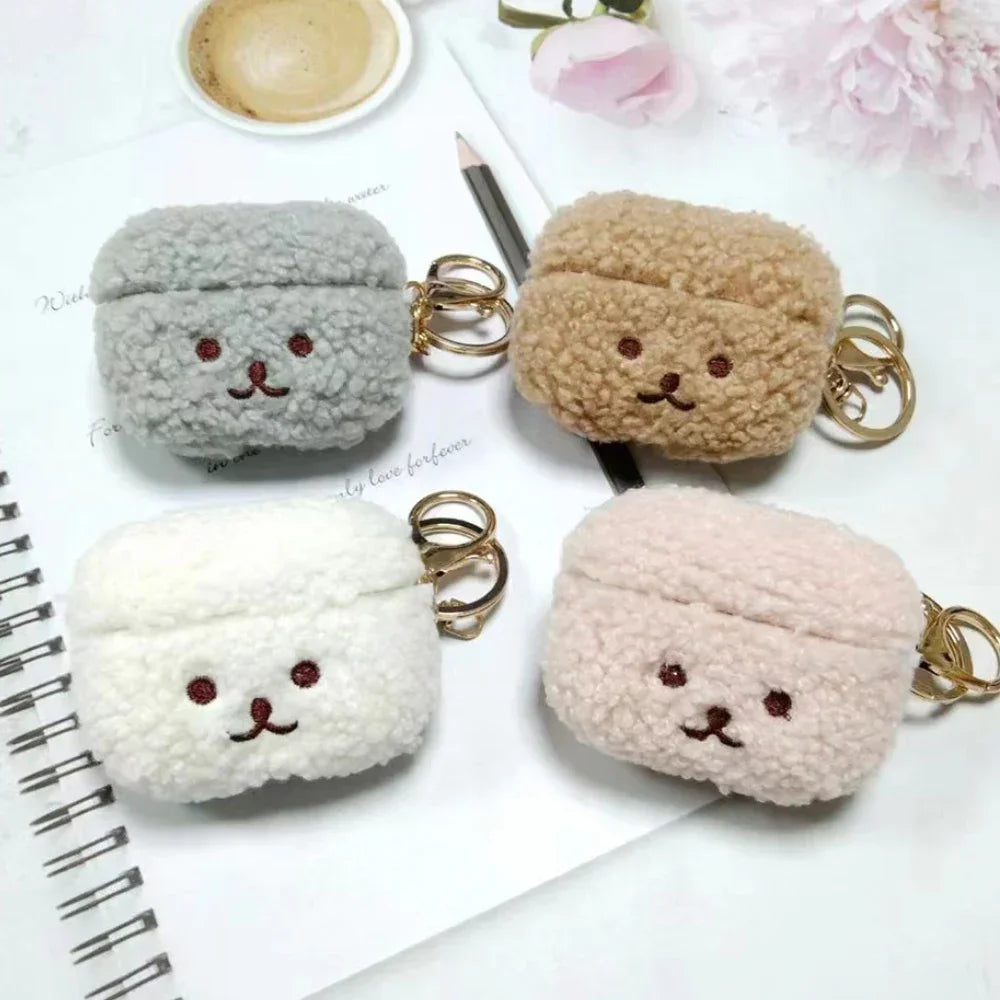 For Airpods 4 Pro Case 2022 Cute Fluffy Dog Earphone Case Headphone Cover For Apple AirPod 3 2 Pro 2nd Generation Pro USB C Case