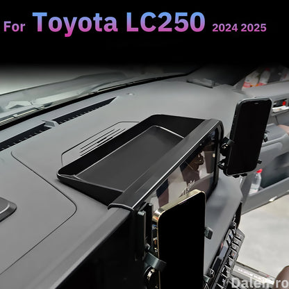 For Toyota Prado LC250 250 2024 2025 Multifunctional Storage Box Dual Phone Holder Car Magnetic Phone Holder Magsafe Charger