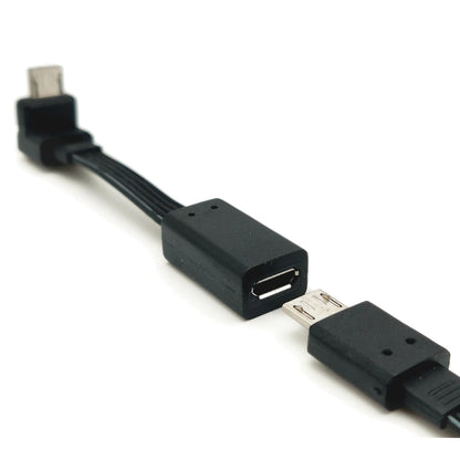 5CM 10CM 20CM MicroUSB panel mounting connector female Micro USB 5-pin.extension cable 30cm 50cm, with screw holes
