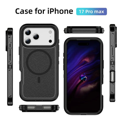 Military Grade OTT Armor Anti-Slip Phone Case For iPhone 18 17 Pro Max Air 16 15 14 Plus 13 For MagSafe Charger Protection Cover