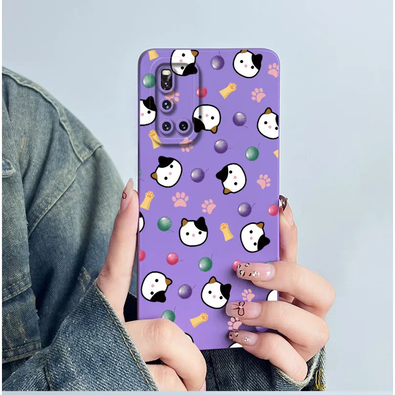 For Vivo V19 Phone Case vivoV19 Back Cover Soft Silicone Sweet Painted Cartoon Shell Capa Lovely Printed Protective Coque Cases