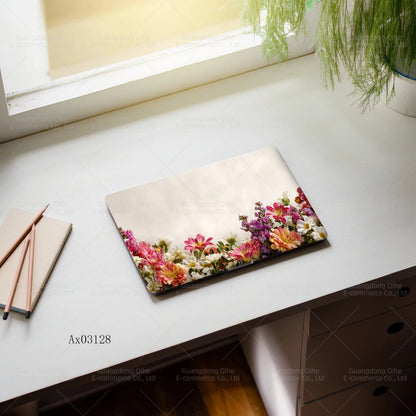 Nature and Floral Themed Laptop Stickers Self Adhesive Waterproof Anti Scratch Notebook Cover for MacBook Protective Skins