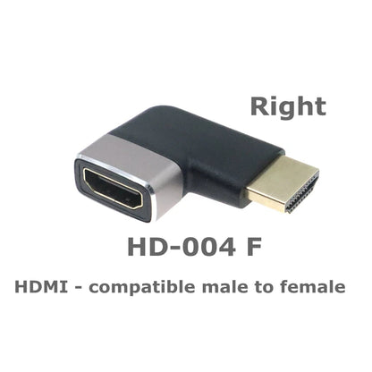 8K Micro Mini HDMI - compatible with 2.1 Connector Adapter 270 90 Degree Male to Female for HDTV PS4 PS5 Laptop 4K HDMI Extender