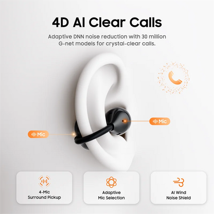 IMIKI SP2 Open Ear Clip on Sports Super Bass Earbuds Wireless Bluetooth 6.0 Earphones OWS Running Headphones Waterproof Ear Buds
