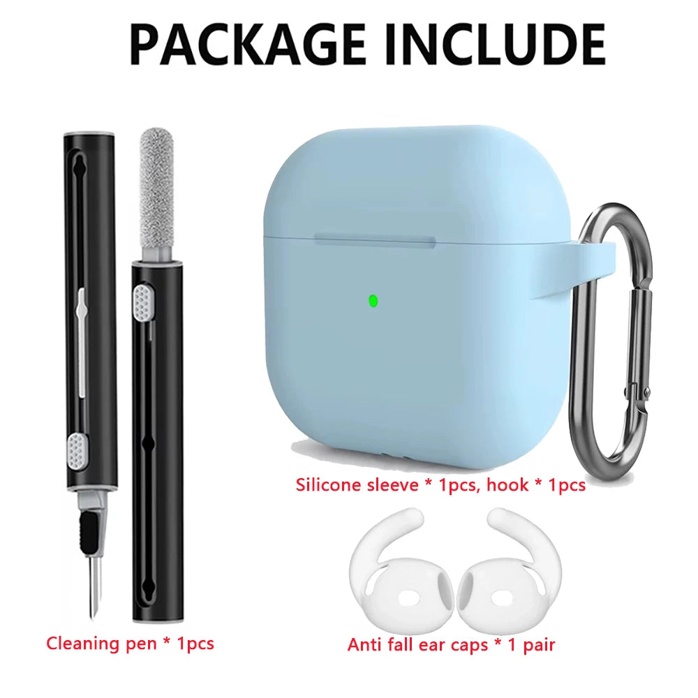 Kit Case For Apple Airpods 4 Case earphone accessories Soft Silicone Protective Cover silicone for Apple air pods 4 case