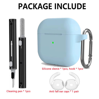 Kit Case For Apple Airpods 4 Case earphone accessories Soft Silicone Protective Cover silicone for Apple air pods 4 case