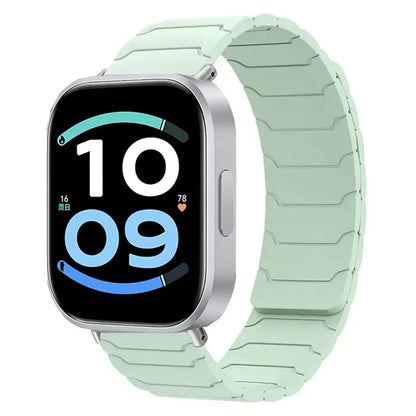 Magnetic Silicone Strap For Redmi Watch 6 Active-Lite/6-5-4 Sports Bracelet Wristband For Xiaomi Mi Band 10 Pro/9 Pro/8 Pro Belt