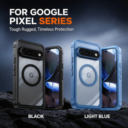 9H Tempered Glass Magnetic Phone Case, Suitable for Google Pixel 11/10/9 PRO XL All Inclusive Phone Protection Case