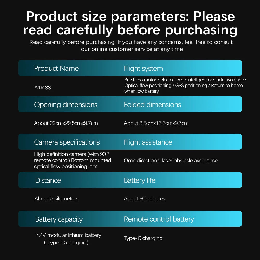 Original A1R 3S GPS Drone 8K Profesional Brushless Laser obstacle avoidance Aerial Optical Foldable Quadcopter Mini 4K Dron
