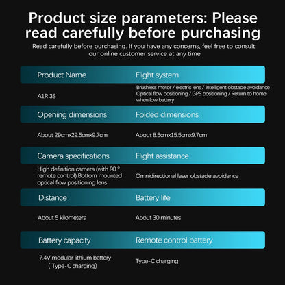 Original A1R 3S GPS Drone 8K Profesional Brushless Laser obstacle avoidance Aerial Optical Foldable Quadcopter Mini 4K Dron