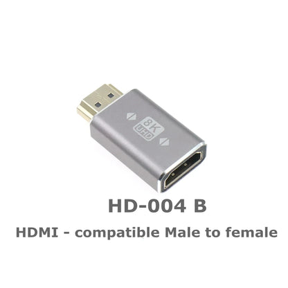 8K Micro Mini HDMI - compatible with 2.1 Connector Adapter 270 90 Degree Male to Female for HDTV PS4 PS5 Laptop 4K HDMI Extender