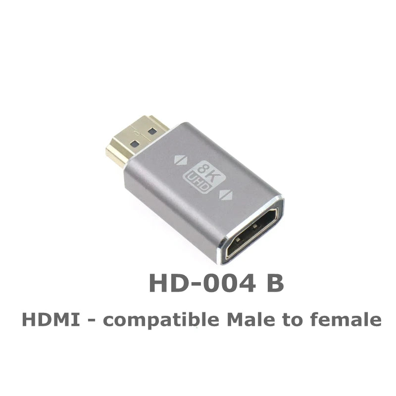 8K Micro Mini HDMI - compatible with 2.1 Connector Adapter 270 90 Degree Male to Female for HDTV PS4 PS5 Laptop 4K HDMI Extender