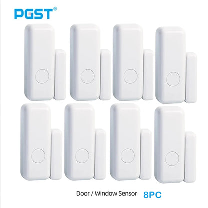 PGST 433 MHz Wireless Door Detector, Home Security Smart Window Anti-Theft Door Window Sensor, Used to Detect Open Doors, PE-67