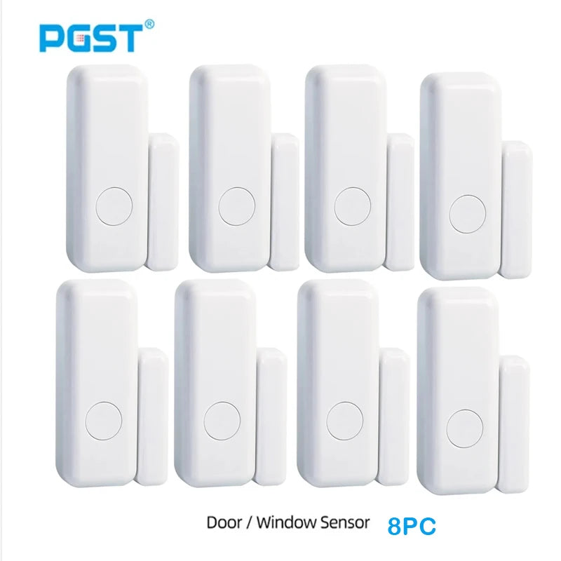 PGST 433 MHz Wireless Door Detector, Home Security Smart Window Anti-Theft Door Window Sensor, Used to Detect Open Doors, PE-67
