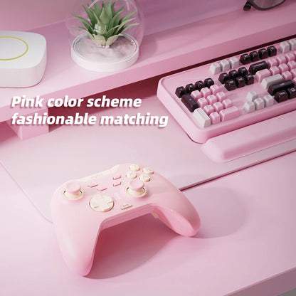 Pink Game Controller, Original PXN P5 Controller Supports Switch, iOS, Android, Computer PC, Built-in 2.4G Receiver