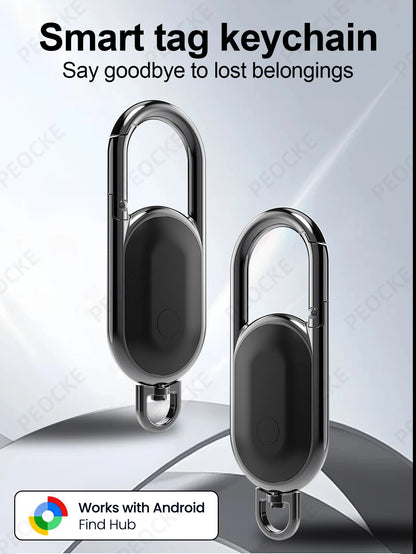 1-4 Pack Android Alternative to AirTag Smart Keychain Tag Anti-Lost GPS Tracker Bluetooth Locator Works With Google Find Hub