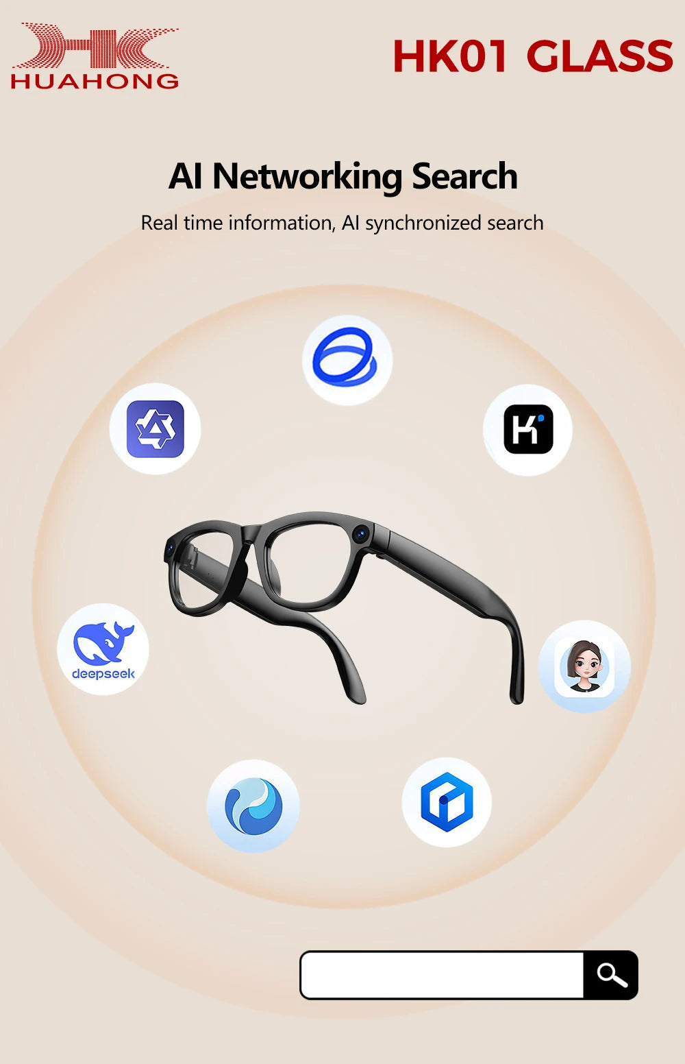 2026 Business Smart Glasses 13MP Camera AI Voice Assistant, Real-Time Translation, Meeting Notes, Live Streaming, Open-Ear Audio