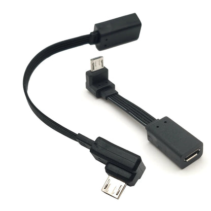 5CM 10CM 20CM MicroUSB panel mounting connector female Micro USB 5-pin.extension cable 30cm 50cm, with screw holes