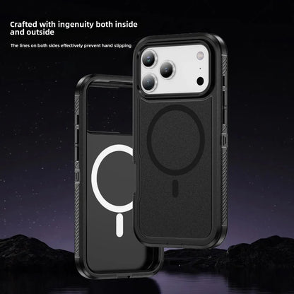 Military Grade OTT Armor Anti-Slip Phone Case For iPhone 18 17 Pro Max Air 16 15 14 Plus 13 For MagSafe Charger Protection Cover
