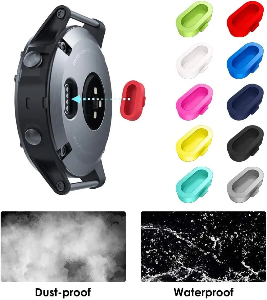 USB Watch Charger Cable For Garmin Fenix 7 7S 7X 6 6S 6X 5 5S 5X Forerunner 945 935 245 255 Charging Dock With Dust Plug Cover