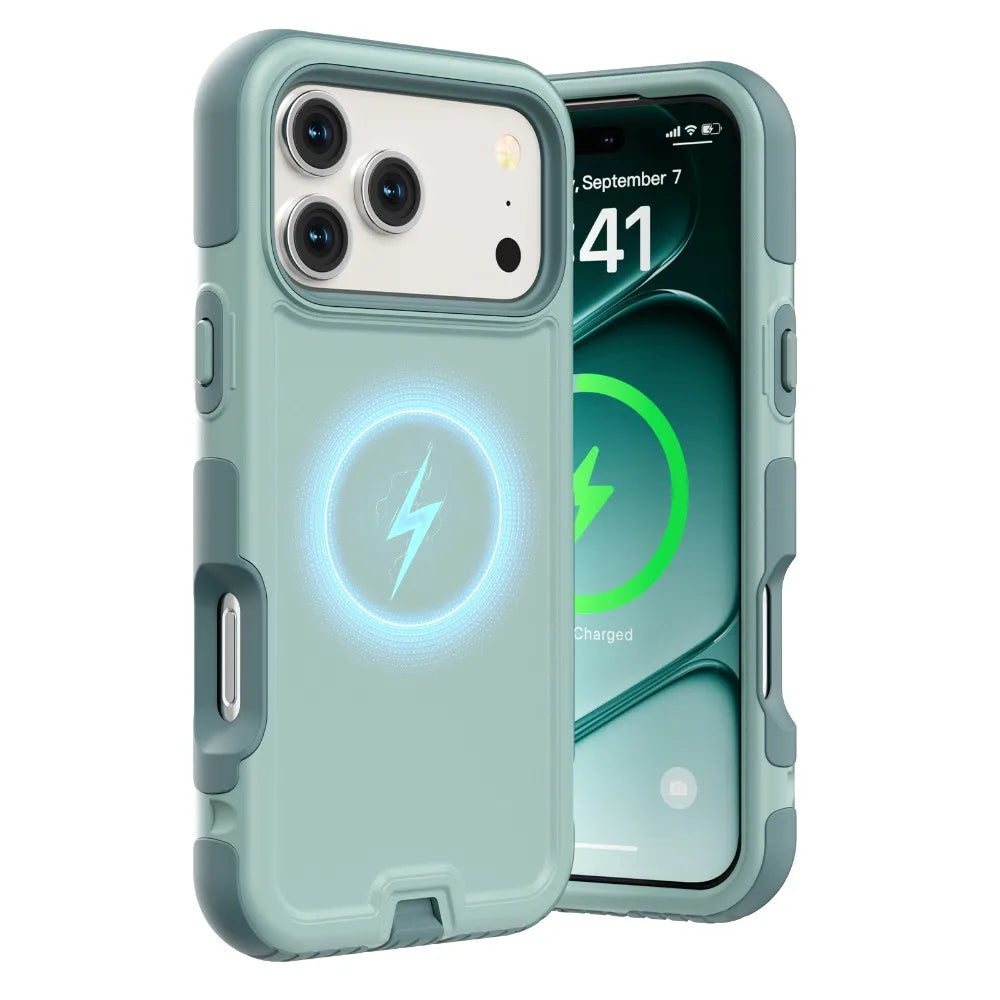 3IN1 Heavy Duty OTT-BOX Armor Shockproof Magnetic Phone Case For iPhone 18 17 Pro Max For MagSafe Charging Drop Protection Cover