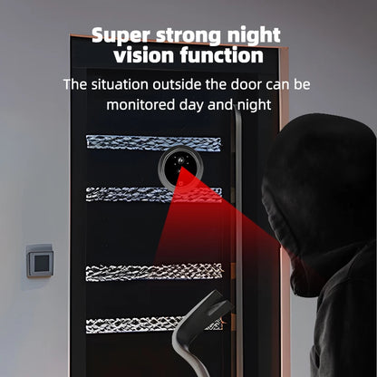 4.3 Inch HD Display Visual Peephole Video Doorbell 145 Degree Angel 1 Megapixel Camera PIR Motion Detection Night Vision Cat Eye