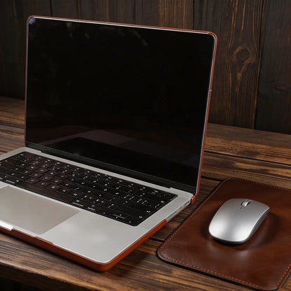 Laptop Genuine Leather Case for Macbook Air 15 A3448 M5 Pro 16 A3428 A3429 Pro 14 A3426 A3427 Air 13 A3449 M5 2026 Cover Cases