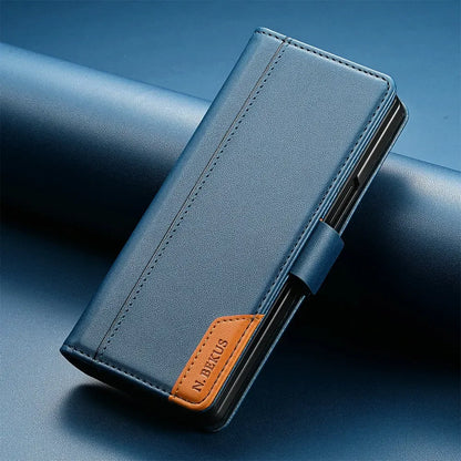 Luxury Leather Wallet Cover for Samsung Galaxy Z Fold 7 5G 2025 Flip Case Magnetic Book Business ZFold 3 4 5 6 Fold7 RFID Cover
