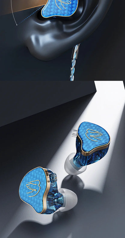 Wired Earphones for iPod, Hybrid 1DD 1BA HIFI In-Ear Headphones Deep Bass 3.5mm Detachable Cable Noise Isolation Headset