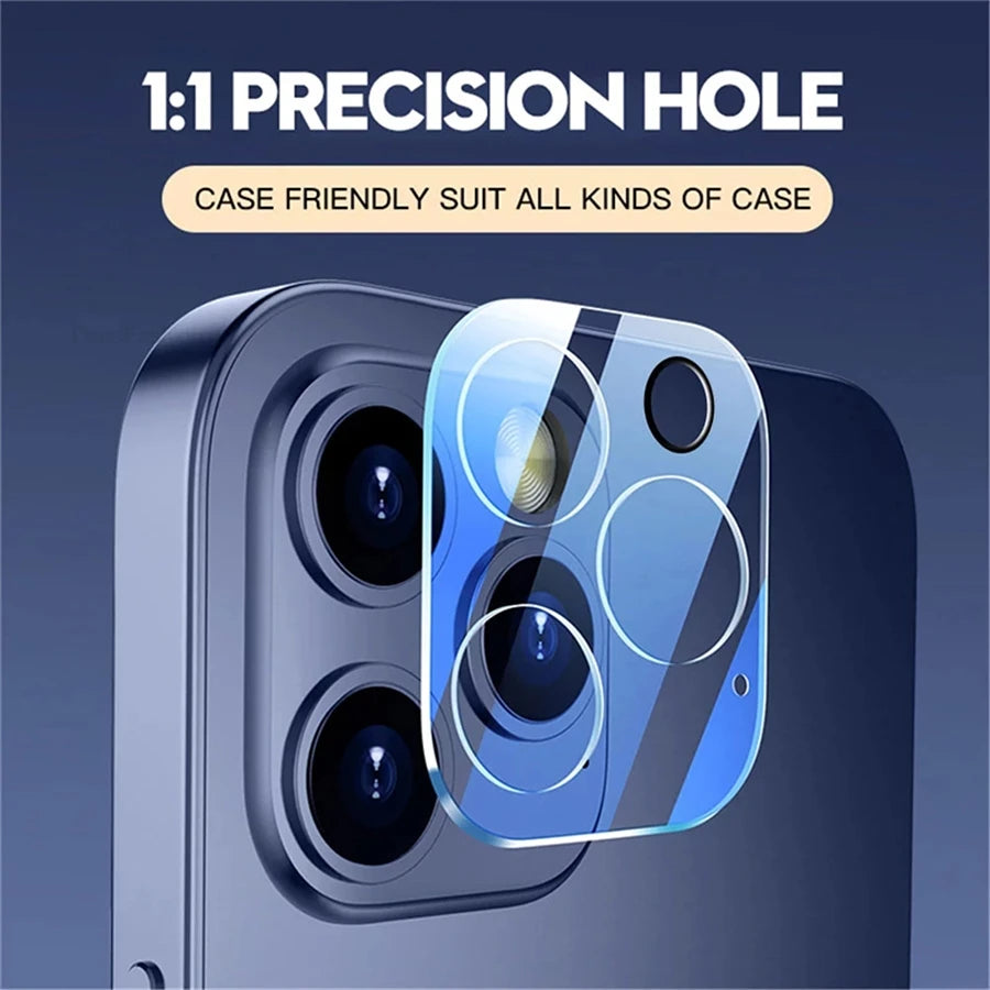 1-5PCS Camera Lens Protector Glass For iPhone 16 13 11 12 14 15 17 Pro Max Plus 17 Air Full Cover HD Tempered Glass Camera Film