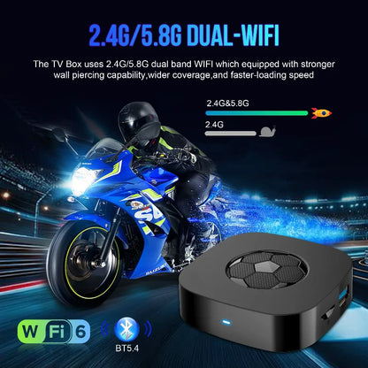 T1 Uarl TV Box Dual UI Interface 8K Ultra HD Android 16 8GB 128GB WIFI 6 Assistant Smart Streaming Media Player Set-top Box