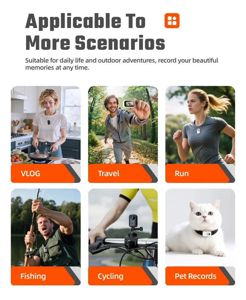 F2 Thumb Camera 1080P HD 130 Degree Wide Angle Mini Camera With IPS Screen 25g Portable Pocket Camera For Daily Recording Life